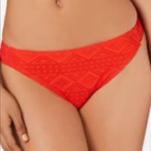 Hula Honey red crochet bikini bottom